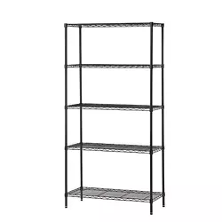 5-Tier Wire Shelving Unit is perfect for all your organizational needs. It has strong and durable welded wire...