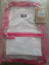 Dickies Clear Student PVC Laptop Backpack, Shocking Pink. Condition is New with tags. Shipped with USPS Priority Mail.