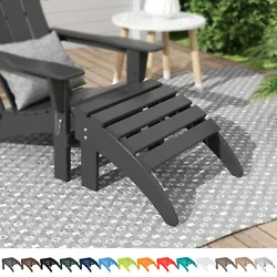 WestinTrends Brand - Outdoor Folding Ottoman for Adirondack Chair - use when you are at your Backyard, Lawn, Patio,...