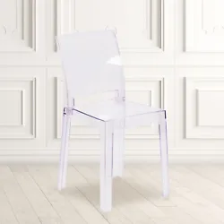 The transparent ghost chair brings modern design, elegance and function to your home, restaurant and special...
