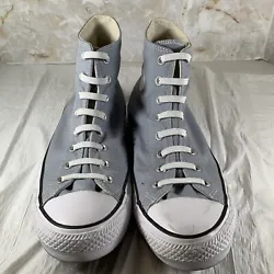 Converse All Star Chuck Taylor Men’s 12 Light Blue No Tie Elastic Shoelaces. Condition is Pre-owned. Shipped with...