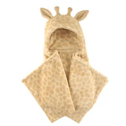 Hudson Baby plush animal hooded blanket is made of super soft, cozy plush material to keep baby snug and warm. The...