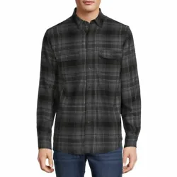 Button up in cozy, cool style from George. This flannel shirt is a classic addition to your wardrobe featuring a soft...