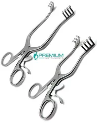 Weitlaner Retractor is a self-retaining, finger ring retractor with a cam ratchet lock used for holding back tissue and...