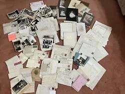 This is a huge collection of many, many family letters, cabinet photos, photos. VERY interesting photos; letterheads....