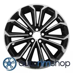 This wheel has 5 lug holes and a bolt pattern of 100mm. The offset of this rim is 39mm. The corresponding OEM part...