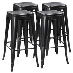 No assembly at all: These breakfast iron stools are simple and quick to use. You do not need to do the installation...