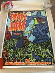 Pearl Jam 2018 Fenway Park Boston Poster Ben Brown Mint Wizard of Oz. PayPal only Ships within USA only $110.00...