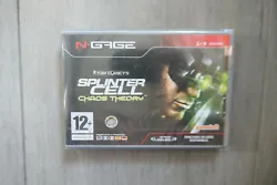 Je vends ce jeu vidéo nommé Splinter Cell Chaos Theory pour la console Nokia N-Gage. Neuf sous blister.