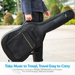 Water-resistant: Made of 600D oxford fabric,water resistant and wear resistant. Keep your guitar tidy. 1 x Padded...