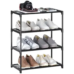 It’ll safely accommodate your ever-expanding shoe collection while saving your valuable floor space. 4-Tier Small...