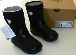 GREAT UGG TODDLER 8 KEX RAIN BOOT. Uggpure wool insole. Rubber outsole. Pull handles for easy on and off.