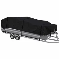 This pontoon cover fits pontoon boats 17-20 long (beam width to 96