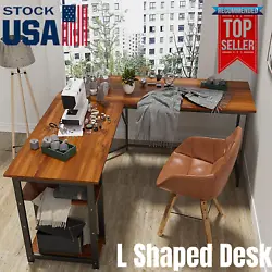 1 # L Shaped Desk. Designed with adjustable leg pads for different height need, to keep the desk stable balance on the...