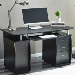 This surprisingly 15mm MDF Portable 1pc Door with 3pcs Drawers Computer Desk with a portable and fashionable design...