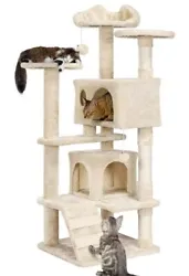 Arbre Arbre à chat pour 3-4 chats maximum mais parfait pour 1 ou 2 chats 🐈. Escalier qui facilite la montée sur la...
