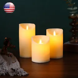 New designed 3D bulb attached to a black wick makes the faux white candles so realistic. All our battery candles are...