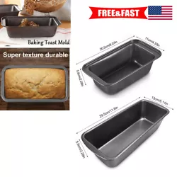 Fits for: This carbon steel baking mould is suitable for making bread, toast, loaf, muffin, cake, sandwich, and so on....