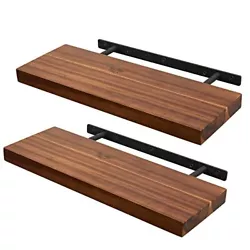 ✅Solid Acacia Wood -- Our wall floating shelves are made of natural Acacia wood,they are more sturdy and durable than...