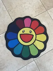 Takashi Murakami Floor Rug. 23 inches wide. Please note: This is a reproduction. Not an original piece released from...