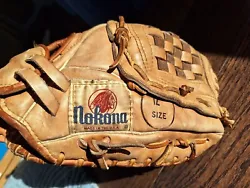 Nokona AMG 175 12 inch baseball glove from the MADE IN USA days. Glove is in excellent condition with no inner palm...
