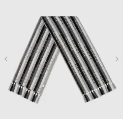 NWT Gucci stripe wool blend scarf.