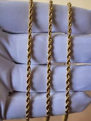 Chain Type: Rope Chain. Width: 3mm. Lock: Lobster Clasp. Chain Color: Gold, Rose Gold, Silver. Plating: Gold Plated....