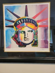 Peter Max Liberty Head,  Signed in pencil lower right, numbered in Arabic lower left. Am getting older and need to...