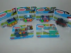 Thomas w/ Yellow Wheels, Thomas with colorful wheels, or Harold.