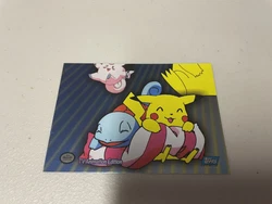Pokemon Card - P05 of 6 - Foil Johto Series (Topps) Holo - Pikachu Squirtle.