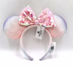 Disney Easter Pastel Rainbow Minnie Mouse Ears BRAND NEW rare.