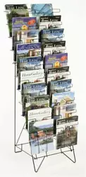 10 Tier Freestanding Magazine Rack. This slim magazine rack is designed to hold up to 20 different printed materials in...