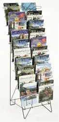 10 Tier Freestanding Magazine Rack. This slim magazine rack is designed to hold up to 20 different printed materials in...