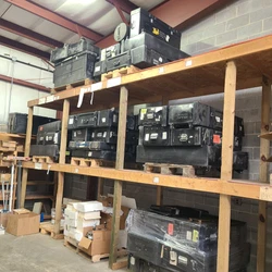 Heavy Duty Reinforced hard plastic cases, used for transporting tradeshow display/walls. Approx 33 pieces available....