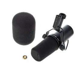 The pop filters in this Shure microphone effectively eliminate the need for any add-on protection against breath sounds.