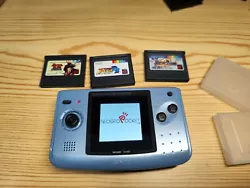 Console Neo Geo Pocket Color SNK NGPC Japan NTSC.  Rétro éclairage et vitre changer, changement déclairage par...
