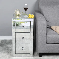 Features: • Compact Design: With dimensions of 11.8x11.8x23.6 inches, this nightstand is perfectly sized for any...