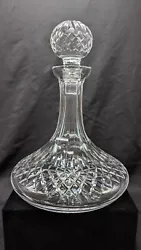 Waterford Crystal Ships Decanter Lismore + Matching Stopper. Good Condition, No issues.