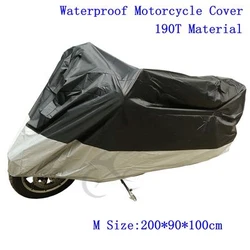 190T Polyester Material Greatest For Waterproof, UV Protection, Heat Insulation. Universal Waterproof Motorcycle Cover....