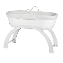 Larger than standard Moses Baskets for longer use. Quickly change from fixed to rocking position.
