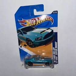 HOT WHEELS 10 FORD SHELBY GT-500 SUPER SNAKE FASTER THAN EVER 12 1/64 Turquoise.
