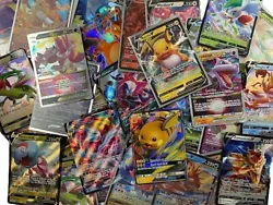 Lot de 10 cartes Pokémon rares ou brillantes avec 1 ULTRA RARE garantie !.