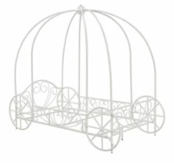 Top arches perfect for hanging bedroom canopy. Contemporary update of classic carriage style. Sized for standard twin...