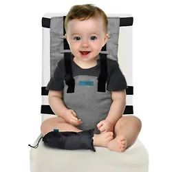 THE MOST PORTABLE HARNESS BOOSTER SEAT FOR YOUR BABY: Turn any chair in your house, at restaurants or cafes into the...