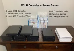 Nintendo WII U 8GB & 32GB Consoles . I finally got around to testing them and while the consoles are not easy on the...