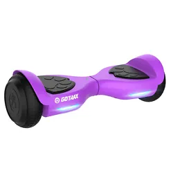 Each Gotrax hoverboard back is affixed with a UL certification label. POWERFUL JOYRIDE – Gotrax LIL CUB hover board...