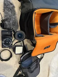 Sony Alpha a6600 24.2MP Mirrorless Camera Kit with 2 lenses & backpack plus a carry case and rode mic and body frame...