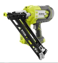RYOBI introduces the 18V ONE+ Lithium-Ion Cordless AirStrike 15-Gauge Angled Finish Nailer (Tool-Only) with Sample...