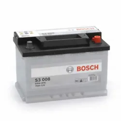 Batterie Bosch S3008 70Ah 640A BOSCH. Si vous avez le choix entre plusieurs modèles, choisissez celui dont la longueur...