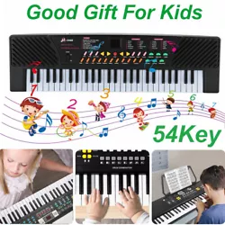 54 Keys Music Electronic Keyboard Kid Electric Piano Organ W/Mic & Adapter. 1 x 54 Key Childrens Electronic Piano...